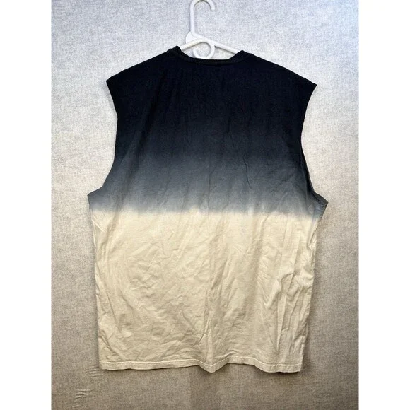 Raw Gear Shirt Mens XL Blue and White Sleeveless Crew Neck Tee Surf Beach - Picture 3 of 5